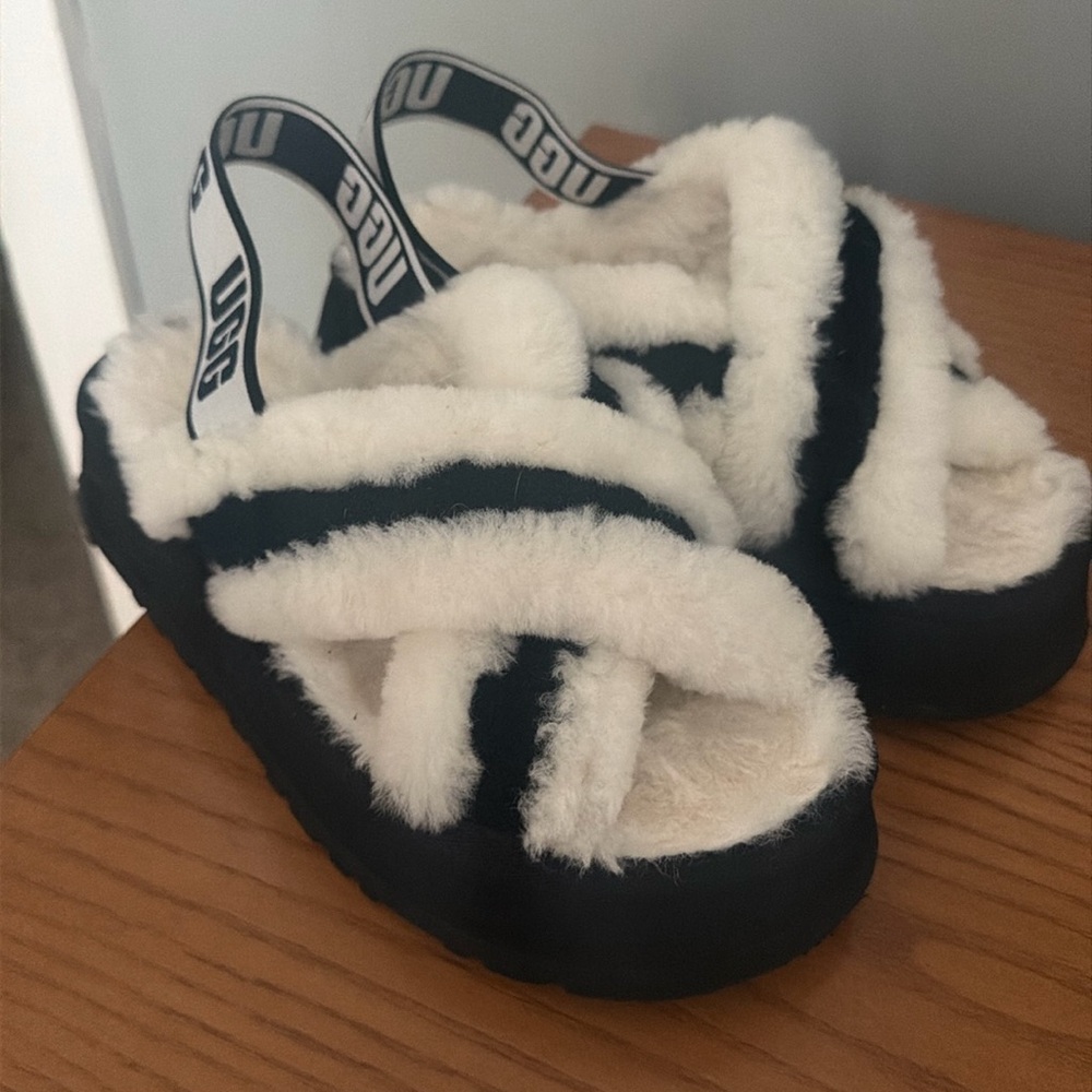 Like new fluffy Ugg slippers.